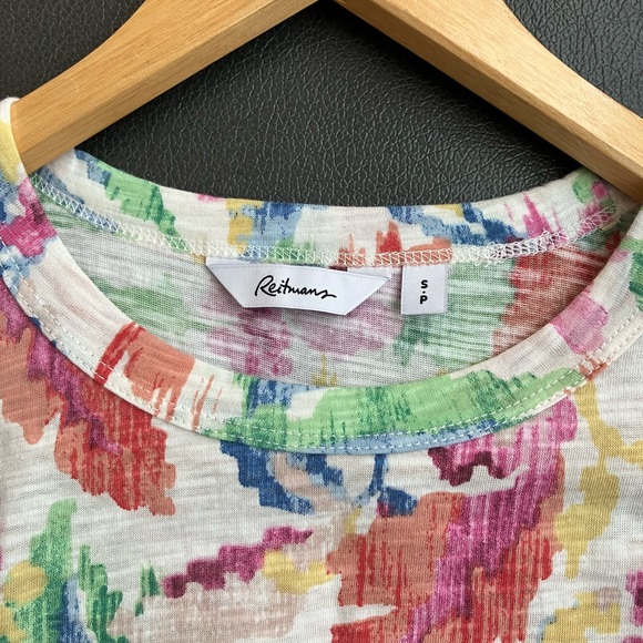 NEW Reitmans Women's Floral Pastel Watercolour Tank Top Size Small Flowy Summer - Picture 3 of 7